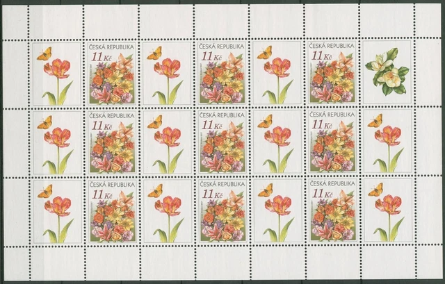 Tschechische Republik 2007 Grußmarke Blume Kleinbogen postfrisch 510 K (SG90593)