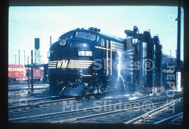 Duplicate Slide WM Western Maryland Washing F7A 52 Hagerstown MD 1955