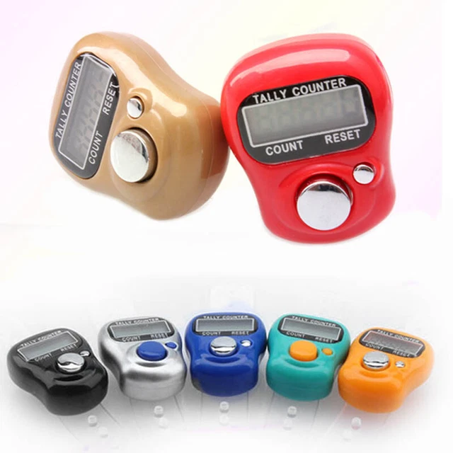 Number Clicker Tasbeeh Tasbih Mini Finger Ring LCD Digital Hand Tally Counter