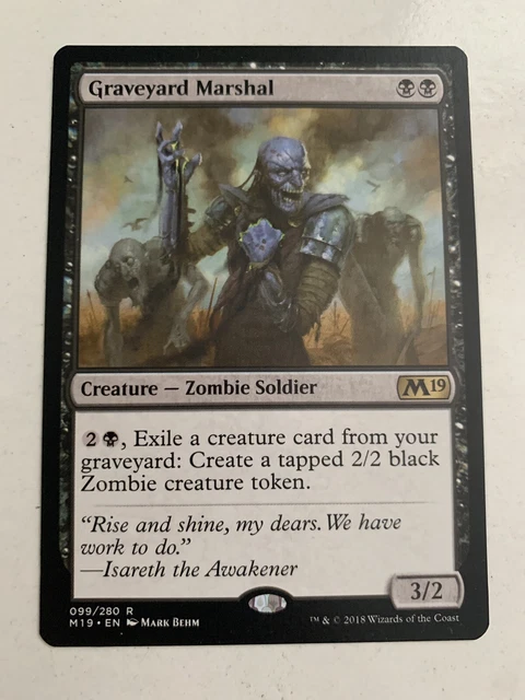 Isareth the Awakener 2x FOIL M19 MTG Core Set 2019 Rare MINT black Isareth the Awakener 2x FOIL M19 MTG Core Set 2019 Rare MINT black
