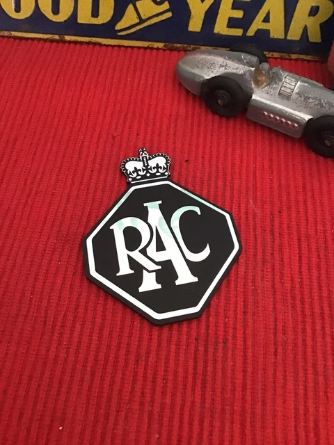 RAC DECAL PLAQUE - ROYAL AUTOMOBILE CLUB RAC Display Decal Car Badge ...