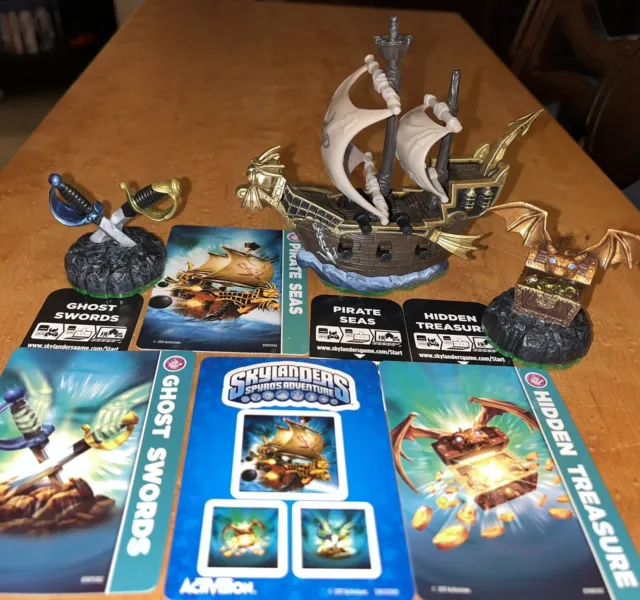 Skylanders Spyro’s Adventure PIRATE SEAS, SWORDS TREASURE & Code Cards Stickers
