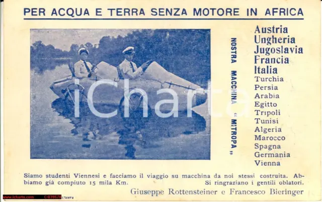 1920 macchina MITROPA Veicolo anfibio Africa