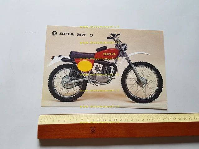 Beta 50 MX 5 anni 70 depliant ITALIANO originale