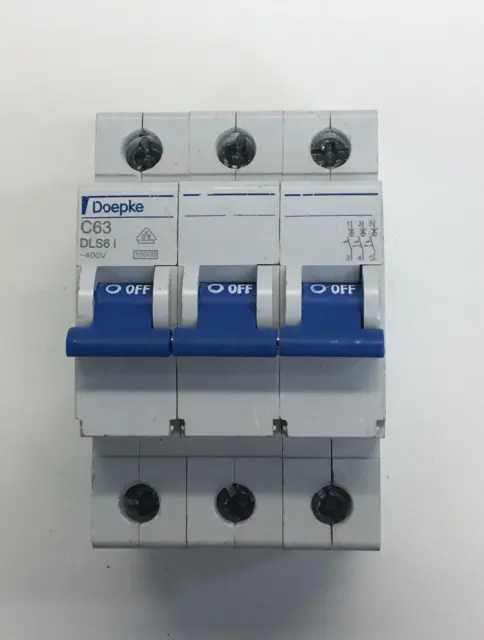 Doepke DLS6i C63  Miniature Circuit Breaker 63 Amp 3pole 230/400v