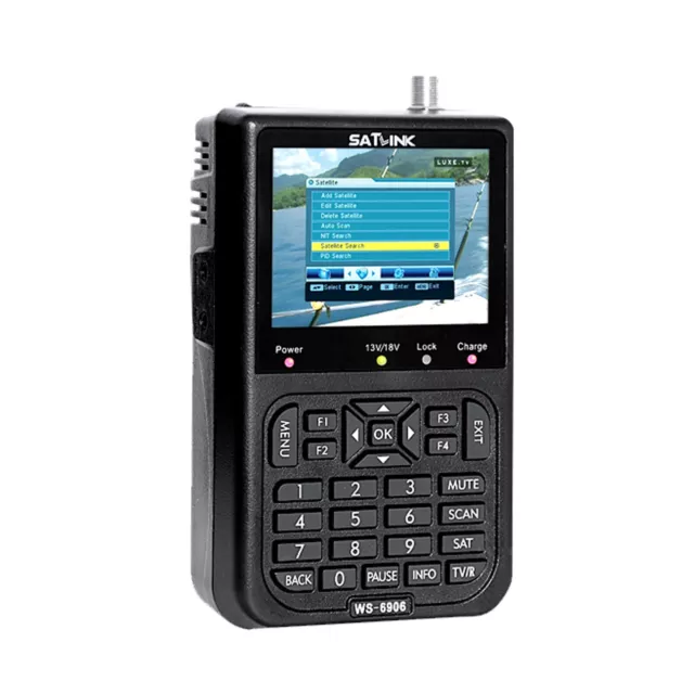 Satlink WS6906 3.5" LCD DVB-S Digital Satellite Signal Finder SAT Meter UK Stock