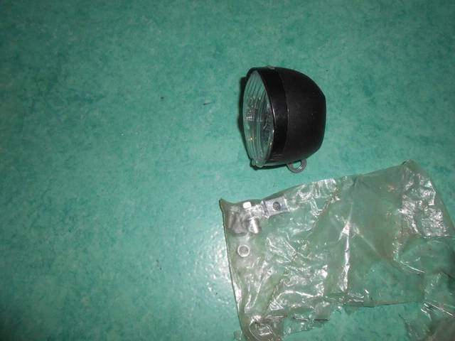 Phare Rond Vélo Vintage Soubitez 6V - Noir - Fabriqué En France