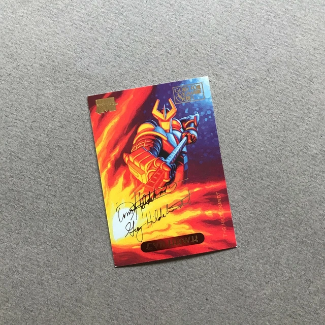 1994 MARVEL MASTERPIECES Gold Foil Signature 35 Evilhawk EUR 1,99