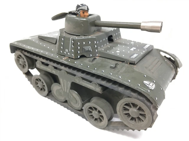 Char Militaire Jouet M-48 En Tôle – Nomura Japon – Années 60 – Neuf En Boîte