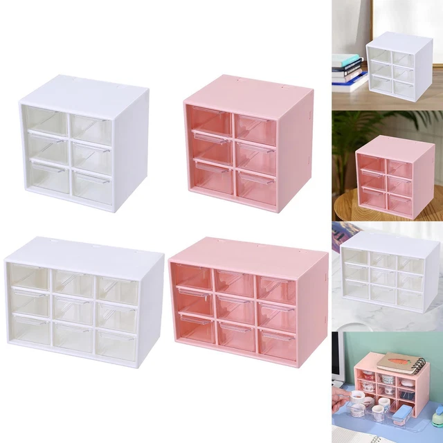 Desktop Storage Box with Drawer Dustproof Drawer Box Drawer Type Desk Organizer