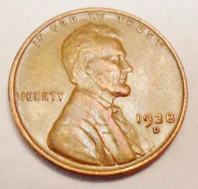 1938 D Lincoln Wheat Cent / Penny  *AG OR BETTER* **FREE SHIPPING**