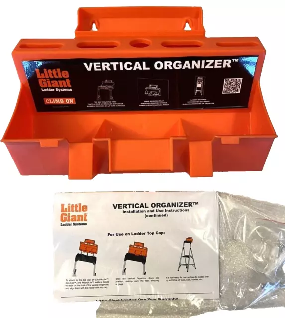 Nib Little Giant Ladder System Climb On Vertical Organizer #18950 20 Lb Capacity