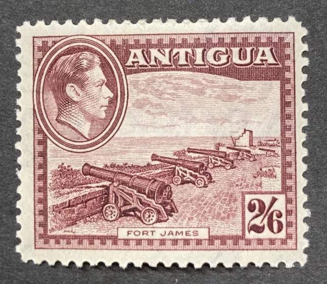 ANTIGUA - 1938-51 KGVI  2S 6D BROWN-PURPLE LMM SG 106 cv £55