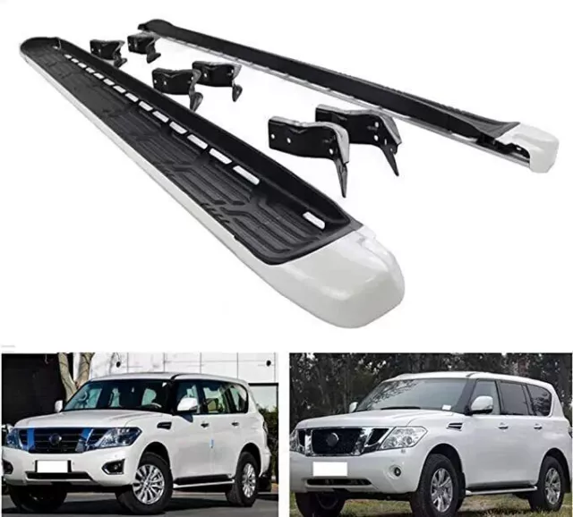 2Pcs Fit for Nissan Armada 2017-2023 Door Side Steps Running Board Nerf Bar