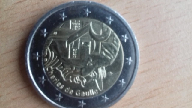 Monnaie Charles de Gaulle de 2€ COMMÉMORATIVE - QUALITÉ BE MILLÉSIME 2020 - La Poste