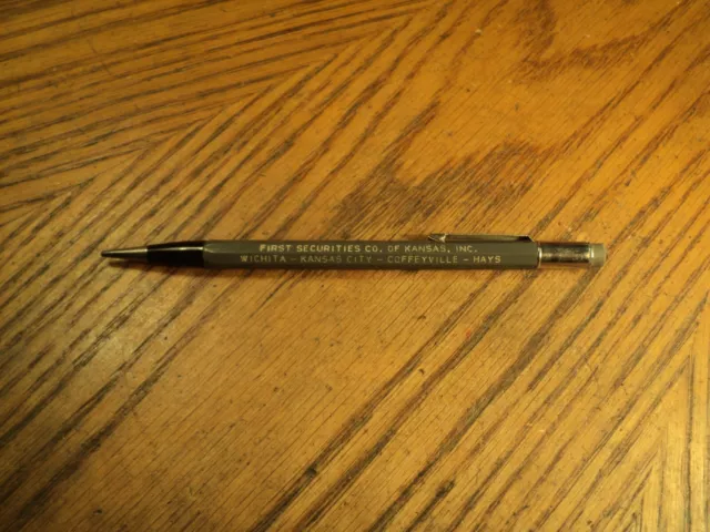 Vintage Autopoint Mechanical Pencil  First Securities Co  5-5/8" Long USA
