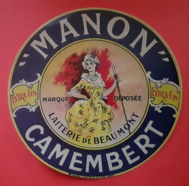 Étiquette Fromage Camembert. Manon. Laiterie De Beaumont