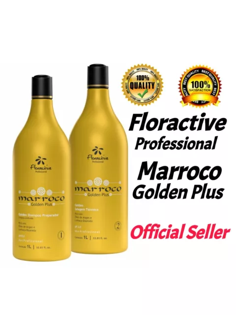 Marroco Golden Plus Thermal Sealant Hair Volume Reducer 2x1L / Floractive