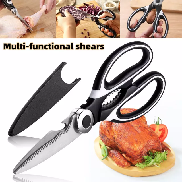 Kitchen Shears Scissors Heavy Duty Cooking Food Meat Chicken Utility