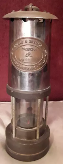 Vintage E. Thomas & Williams LTD Cambrian No 66298 Wales/UK Miners Lamp/Lantern