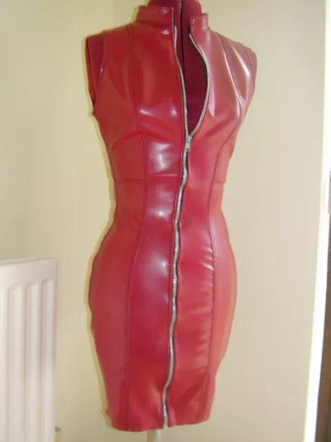 The Federation Rubber Latex Zip  Dress