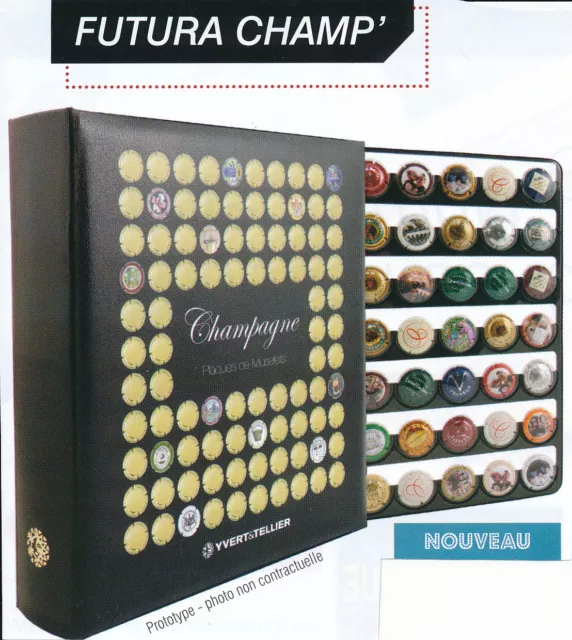Album pour ranger 168 muselets de champagne. - Philantologie