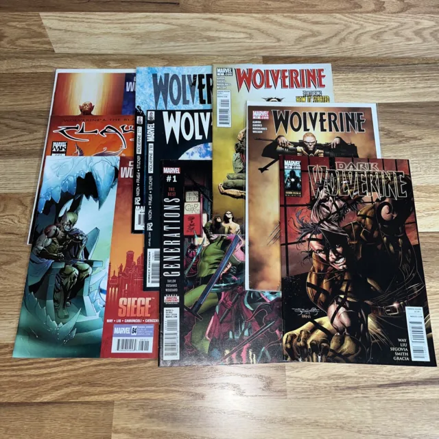Marvel Comics Wolverine Lot Of 9