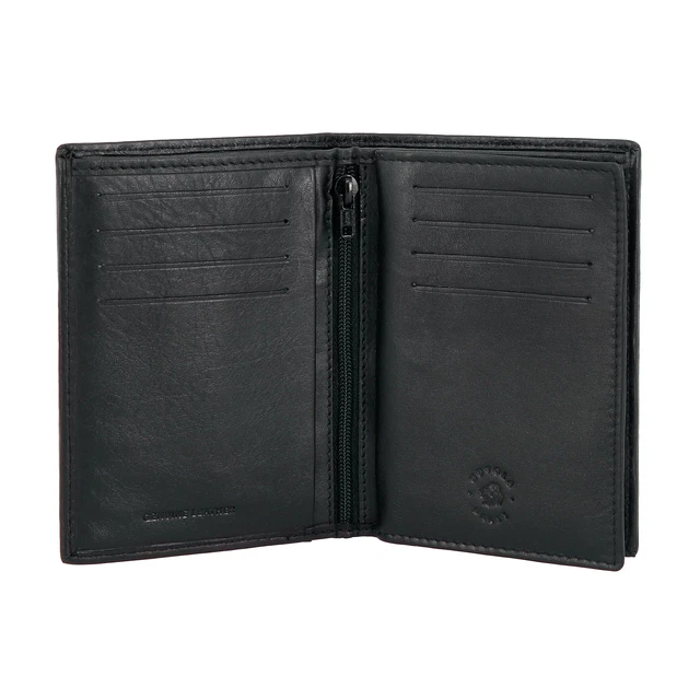 Genuine Leather Zip Around 19 Credit Card Holder Hipster Long Wallet Organizer E - Foto 9