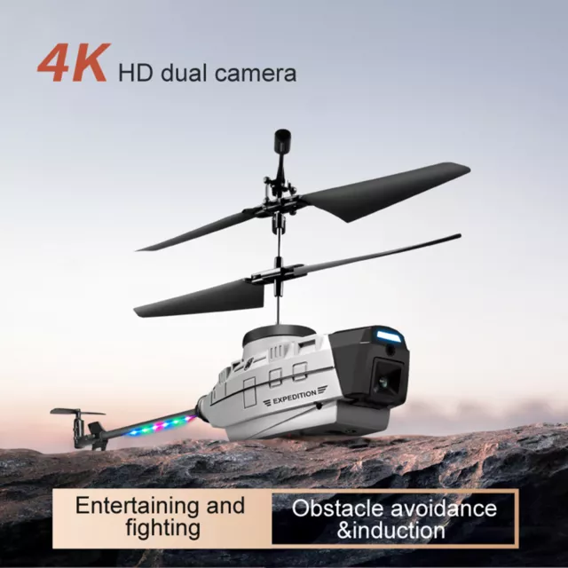 2.4GHz Remote Control Aircraft 4K HD Camera 4 Channels FPV RC Plane for Beginner
