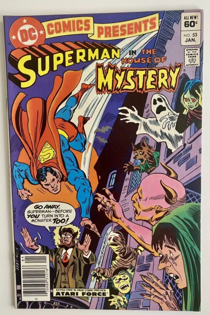 DC Comics Presents #53 Superman in The House of Mystery 1982 prev Atari Force