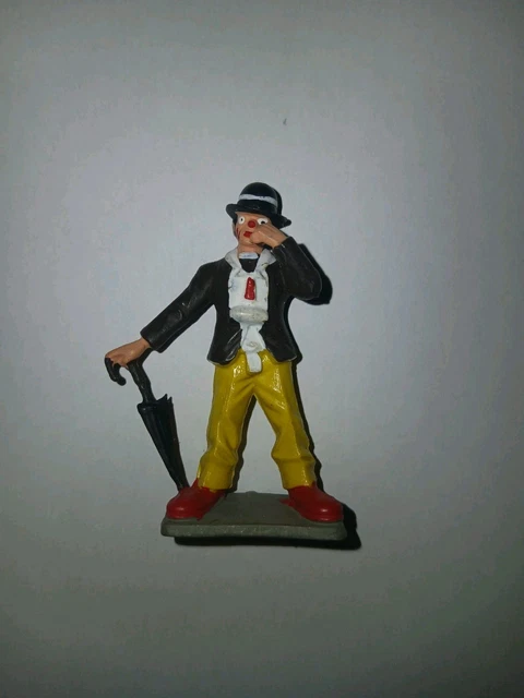 FIGURINE EN PLOMB Altaya Le Cirque Clown + Brouette + 2 Chiens EUR 15