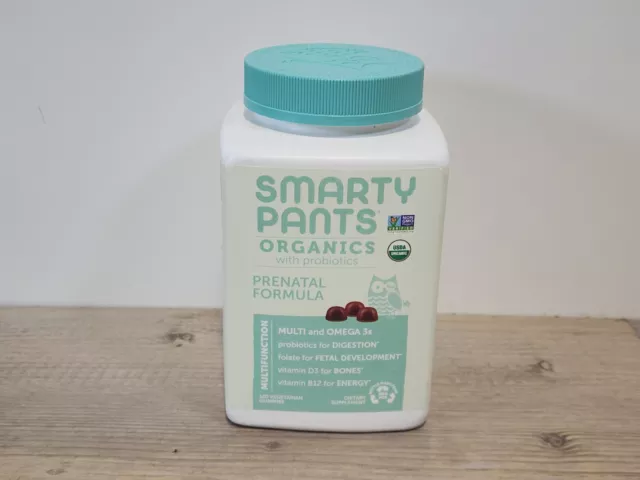 Smarty Pants Organic Prenatal Vitamins, Daily Gummy 120 Count (Pack of 1)