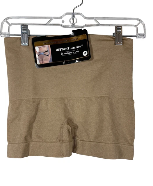 INSTANT SHAPING SHAPEWEAR Womens Size Medium Hi Waist Boy Leg Brief M £