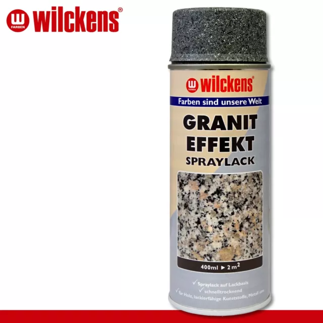 Wilckens 400 ml Granit-Effekt Spraylack Effektlack Grau Granit Look