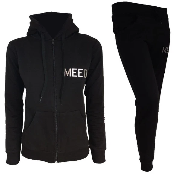 Capriccio Tuta Meed Milano Completo Donna Ginnastica Sportiva Cappuccio  Sport