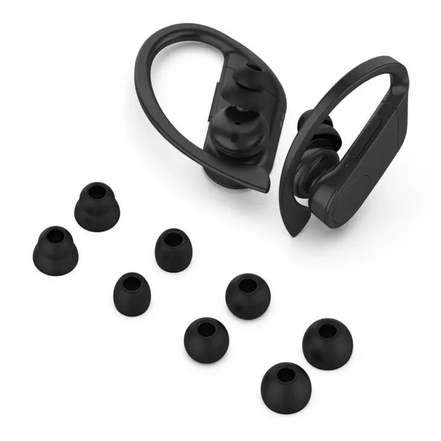 Silicone Cover Earplug Protective Case for Beats Powerbeats Pro/3 (Black) 3