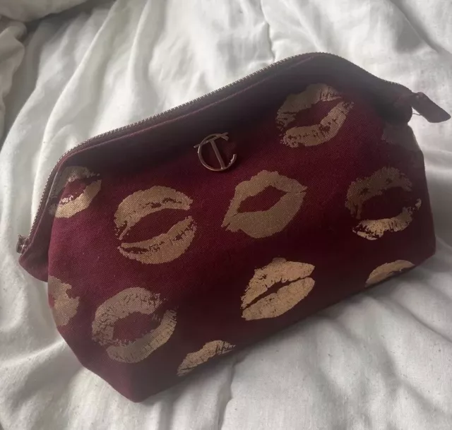 Charlotte Tilbury 3rd Edition Burgundy Gold Lips MAKEUP BAG LIMITED EDITION 💋