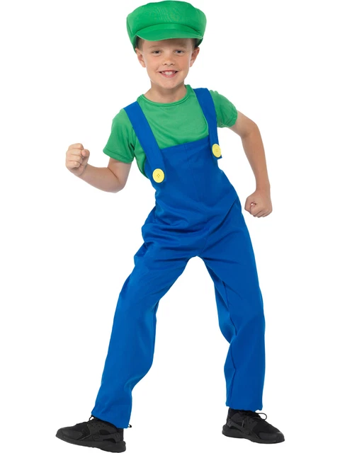 Green Plumber Video Game Guy Child's Costume