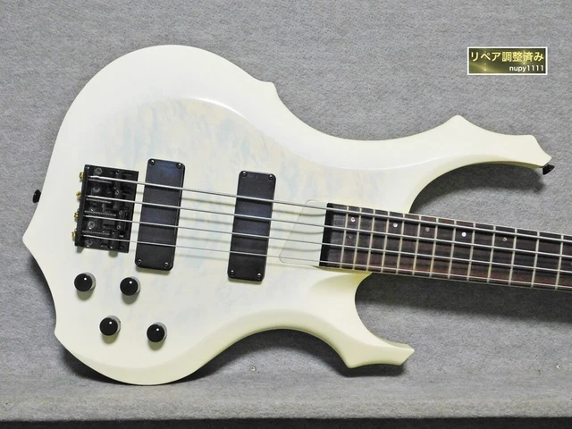 ELECTRIC BASS GUITAR EDWARDS by ESP ET-98FR White L'Arc Tetsu