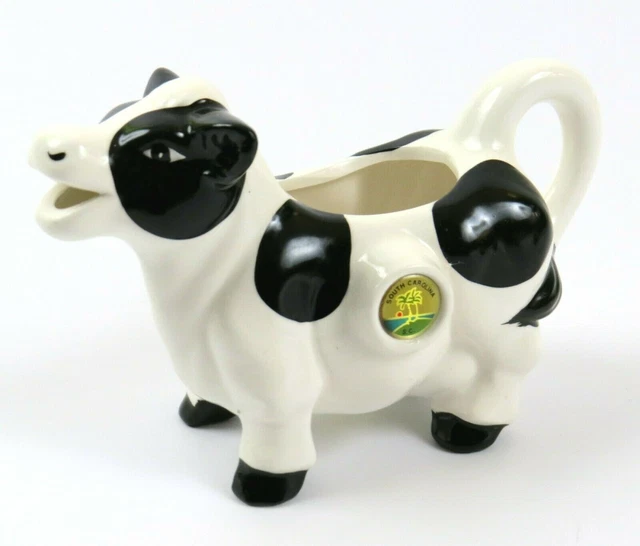 South Carolina Souvenir Scotty Black and White Vintage Cow Creamer