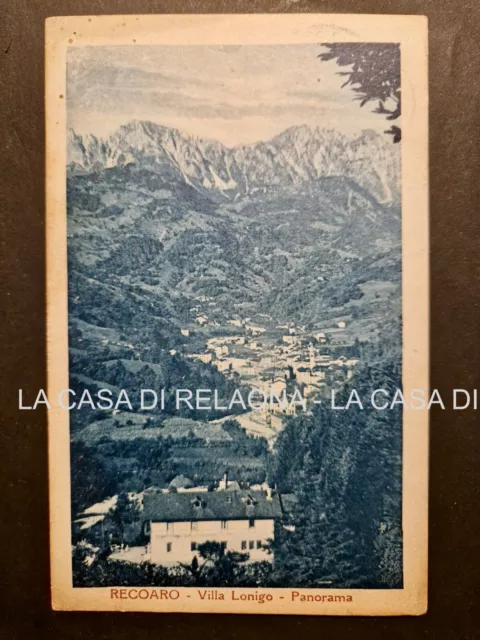 CARTOLINA RECOARO Villa Lonigo Panorama - ANNO 1929 - fp Viaggiata