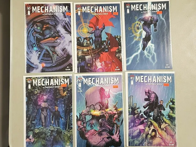 Mechanism issues #1 1  2 3 4 4  Comic lot of 6 F/VF Top Cow Image Comics