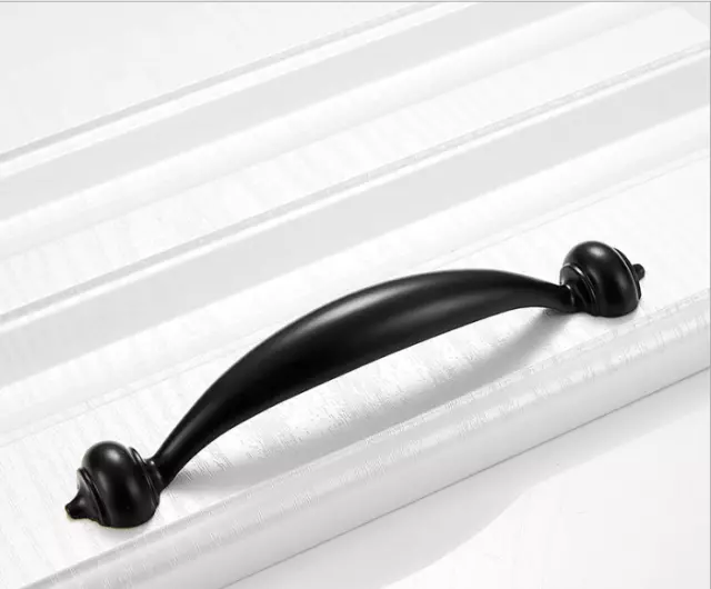 Zinc Alloy Black Cabinet Handles American style Kitchen Cupboard Door Pulls
