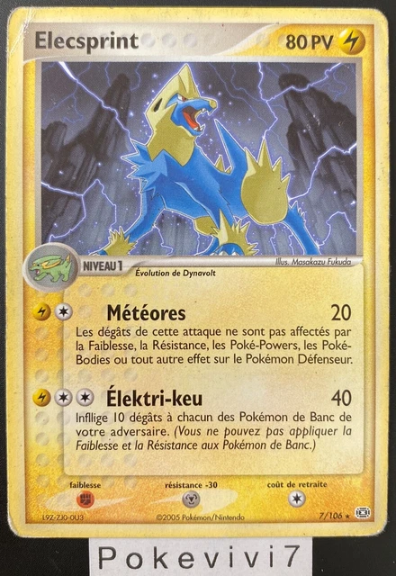 Carte Pokemon ELECSPRINT 7/106 Rare Bloc EX EMERAUDE FR OCCASION