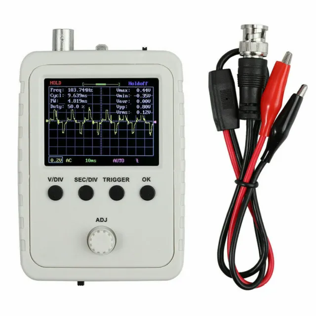 2.4" LCD Display DSO150 Digital Oscilloscope Assembled With Case Test Clip DIY E