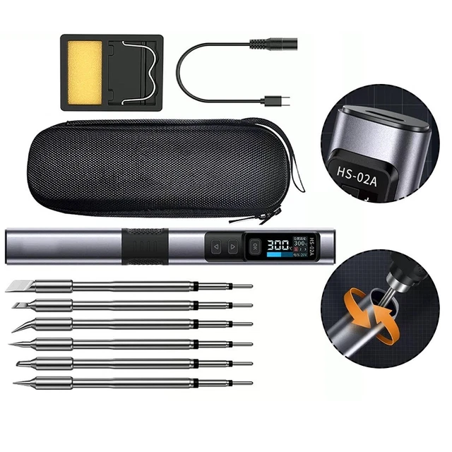 PRECISION TEMPERATURE CONTROL HS 02A Electric Soldering Iron PD 100W