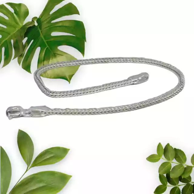 Women's Solid 2mm Round Snake Chain 925 Sterling Silver Bracelet, 7.5"