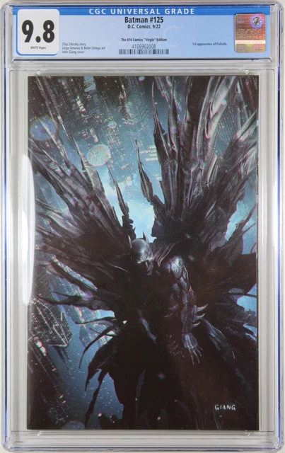 Batman #125 (Giang Exclusive Virgin Variant) Comic ~ Cgc Graded 9.8 Nm/M