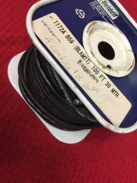 1172A B59 100Ft 4 Cond Shielded 28Awg Belden Wire 100Ft