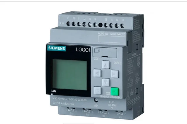 SIEMENS, LOGO!, PLC CPU - 8 Inputs, 4 Outputs, Relay, For Use With LOGO ...